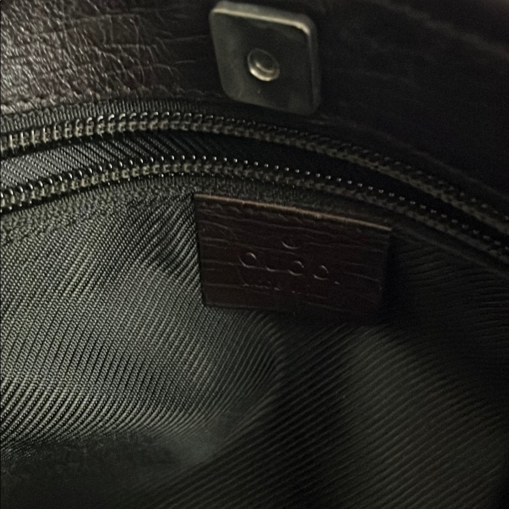 Gucci Joy GG Supreme Canvas Tote Bag - Large Beige Brown Leather Trim Designer - Picture 9 of 16